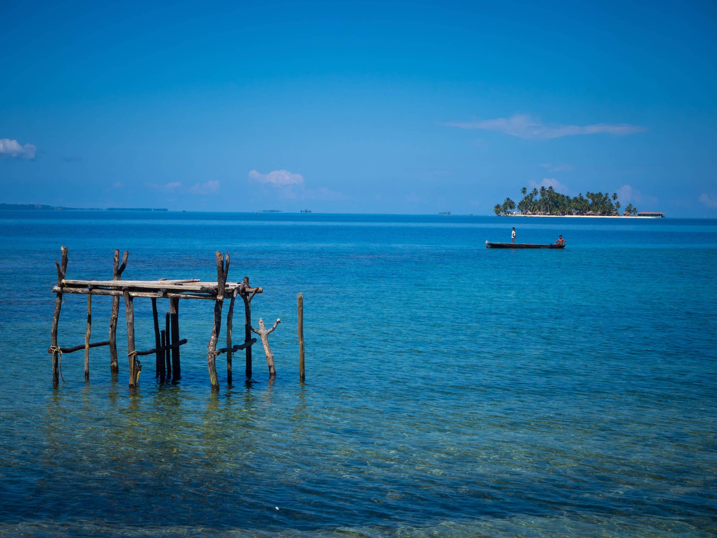 San Blas Islands Cabañas Eneida island