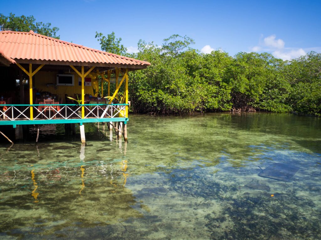 Restaurant above the water