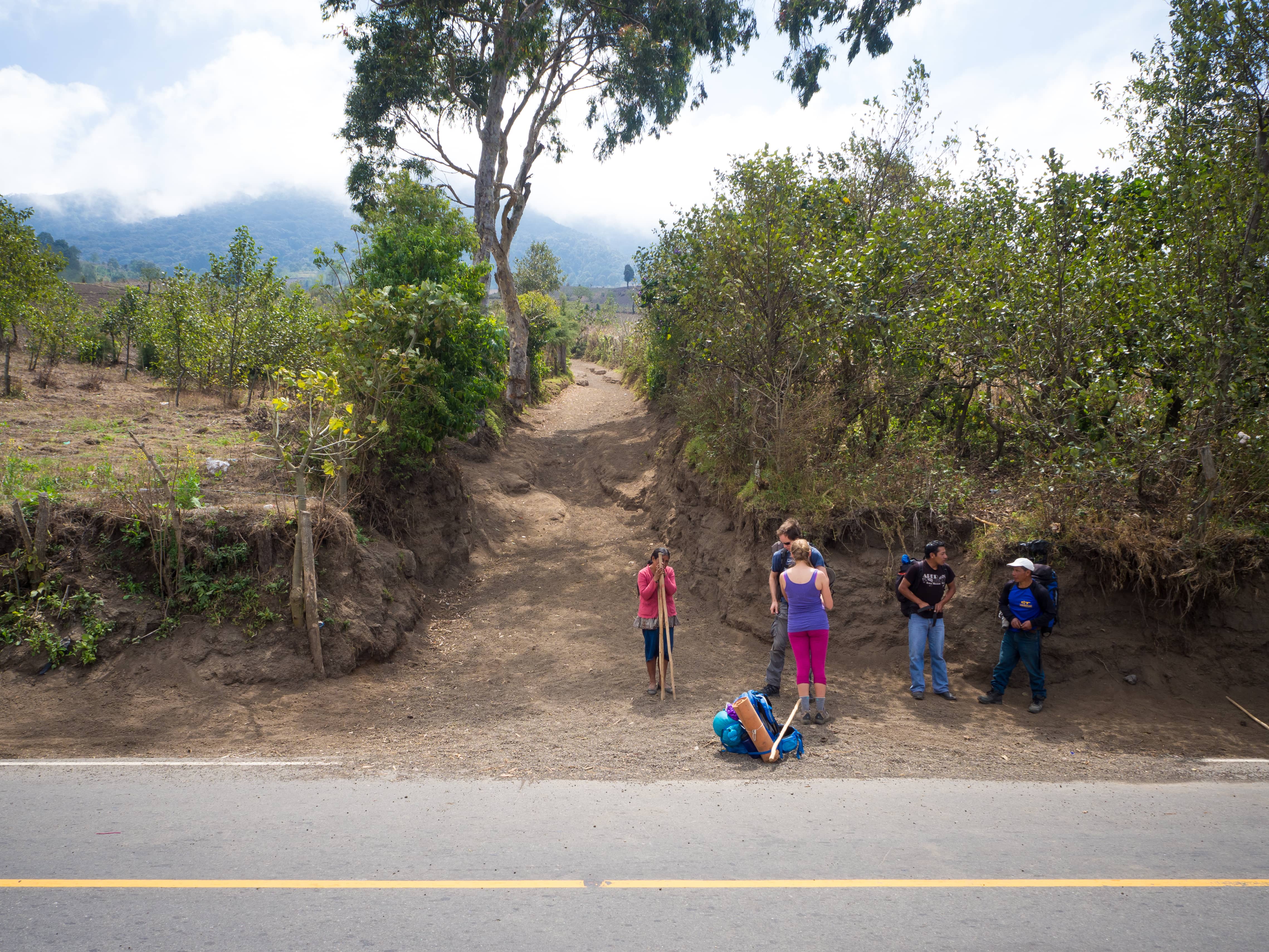 Acatenango trail entrance