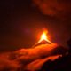 Fuego volcano erupting