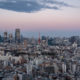 Tokyo view from Yebisu after sunset