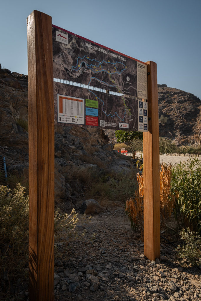 Shwaka information sign.