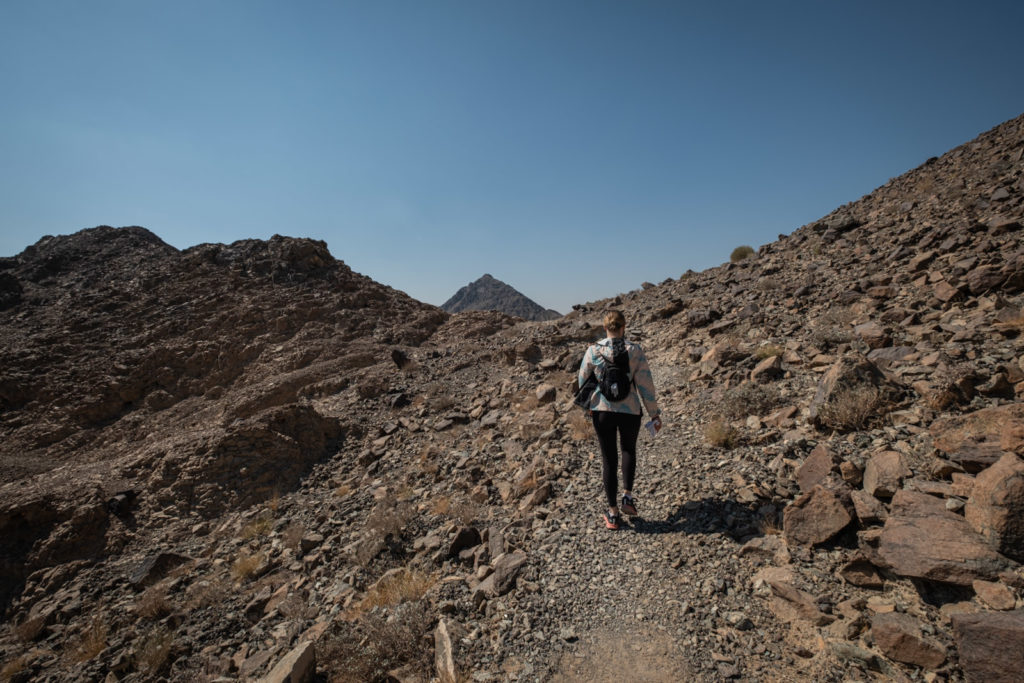 Solo female hiker