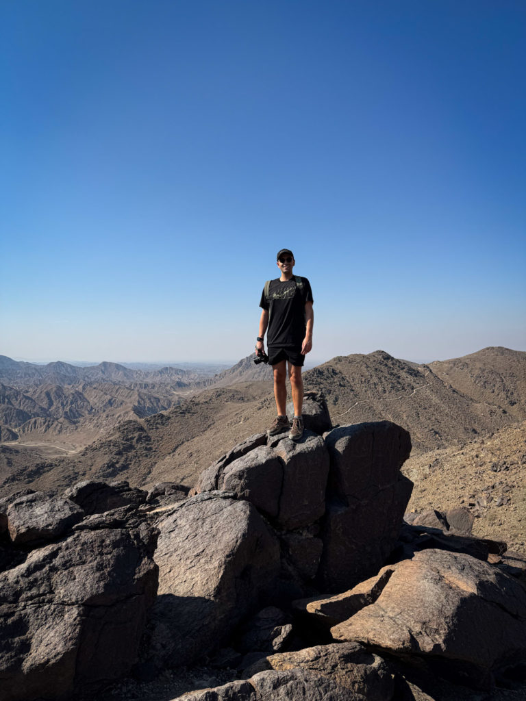 David on top of the Shwaka trail