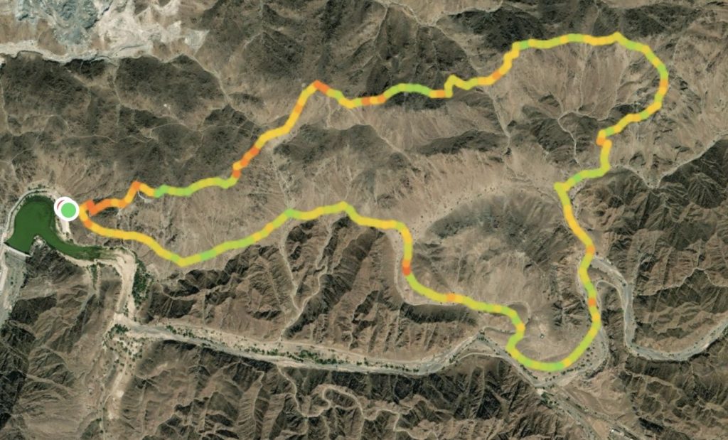 Wadi Shwaka Trail Map