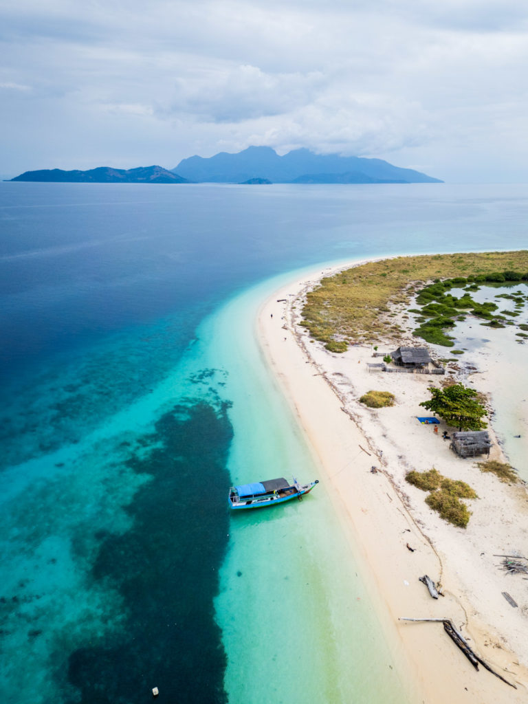 Pulau Babi Pigs Island Drone view