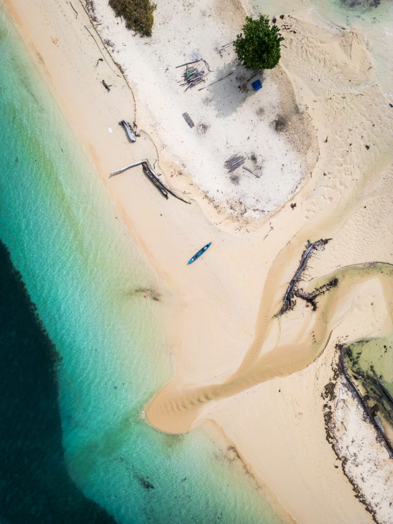 Pulau Babi Pigs Island Drone view kayak