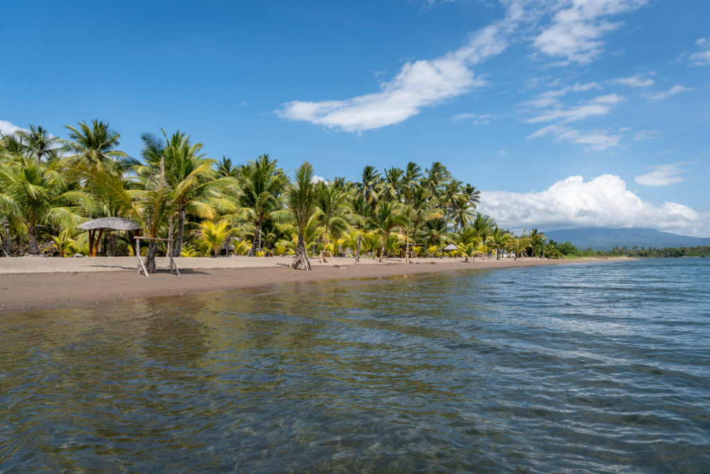 Tropical beach in Maumere, Flores.