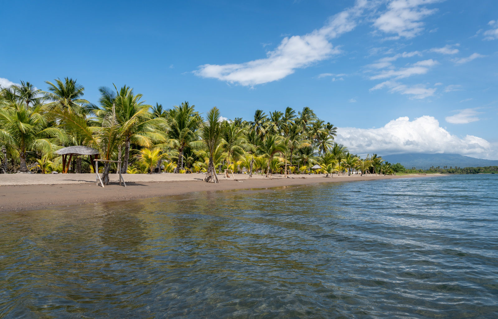 Tropical beach in Maumere, Flores.
