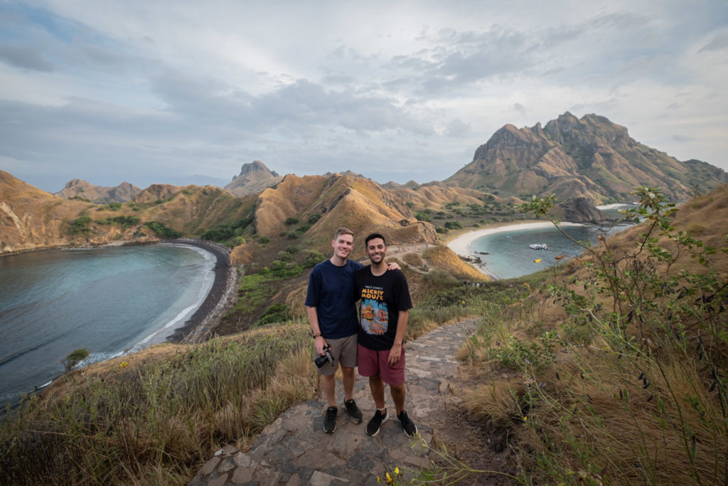 Padar Island trail and us