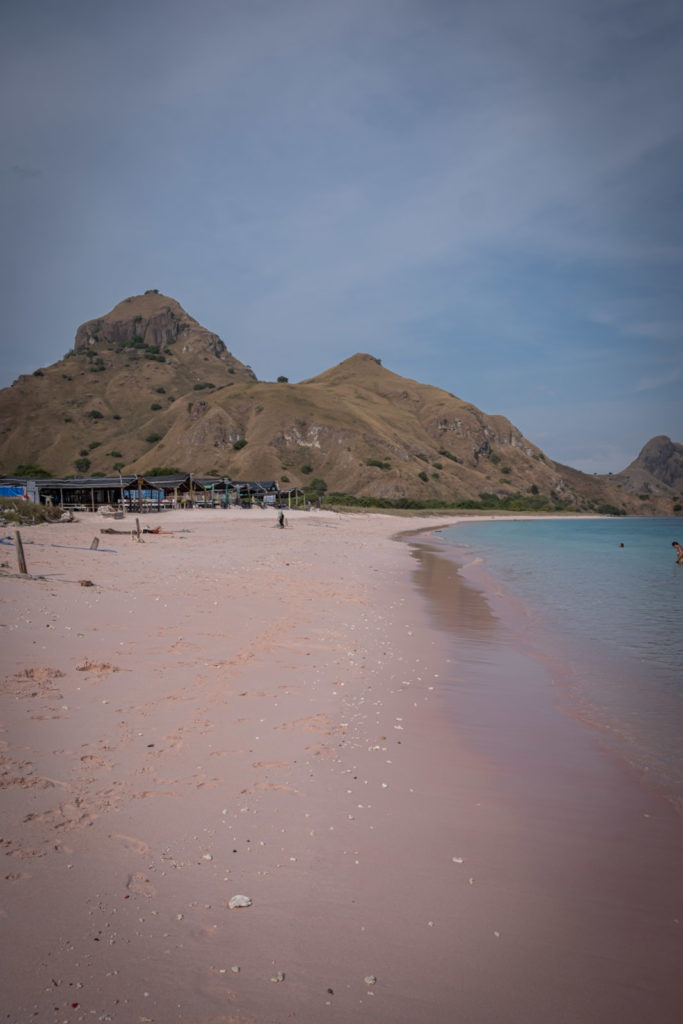 Pink beach Padar Island scenery