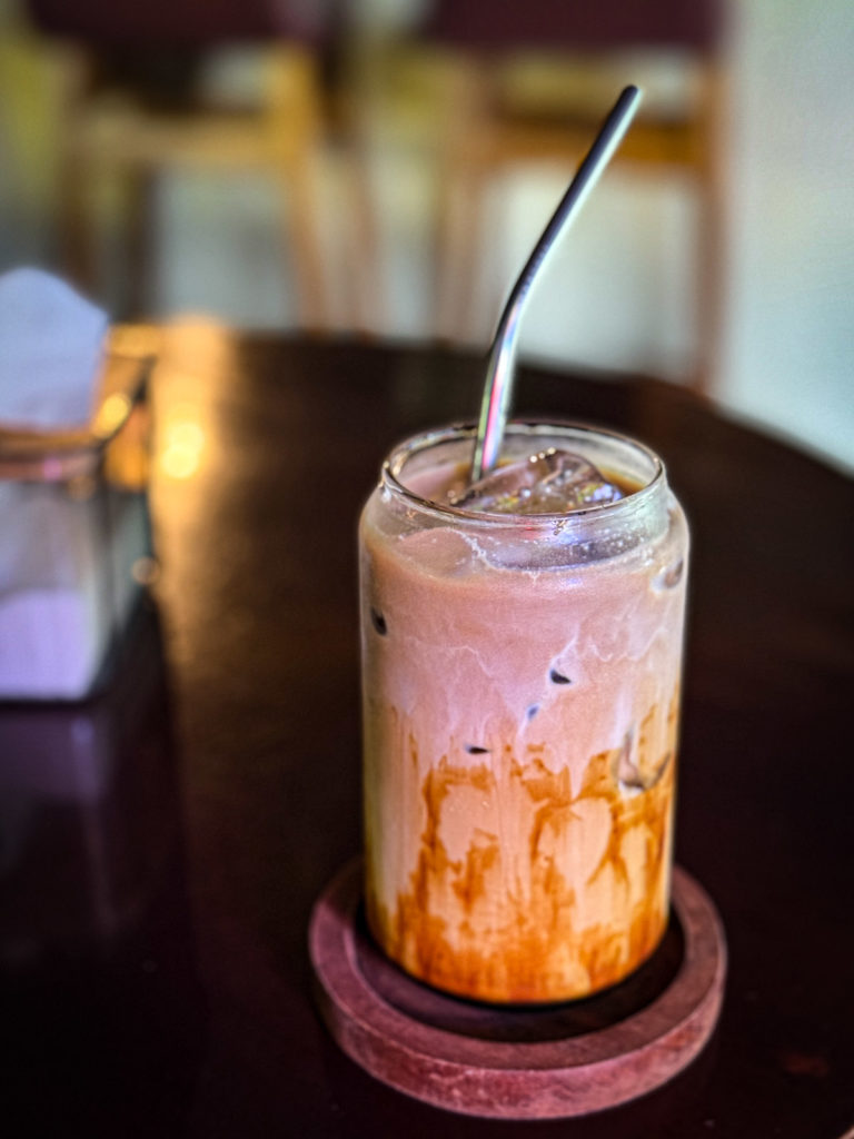 Iced coffee at Pedro.