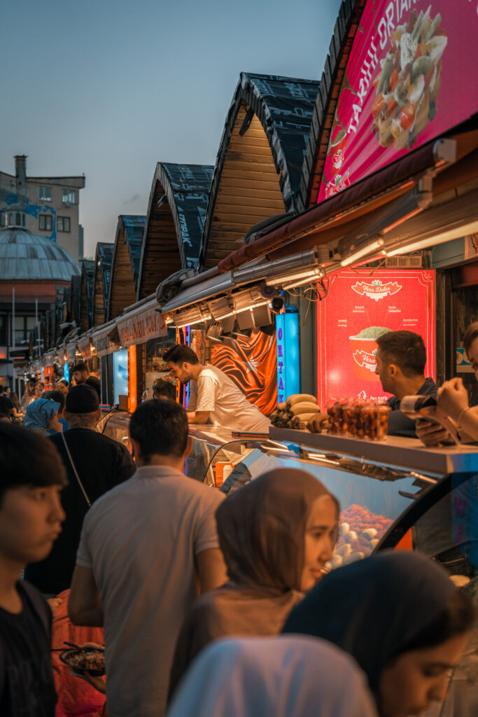 Kumpir stalls in Ortaköy