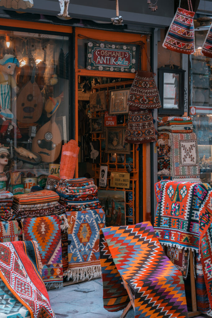 Carpets in the streets of Çukurcuma