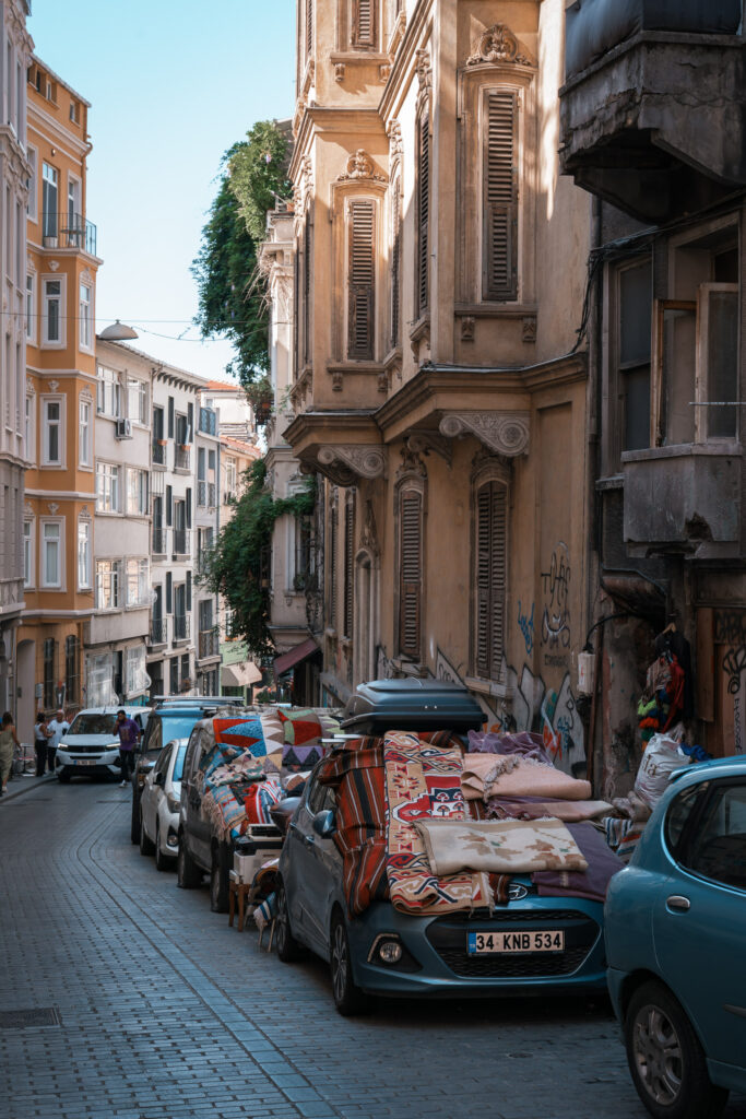 Carpets in the streets of Çukurcuma