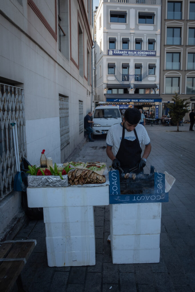 Fish sandwich stall