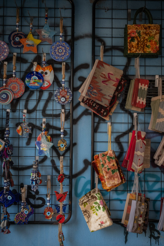 Colorful souvenirs in Balat