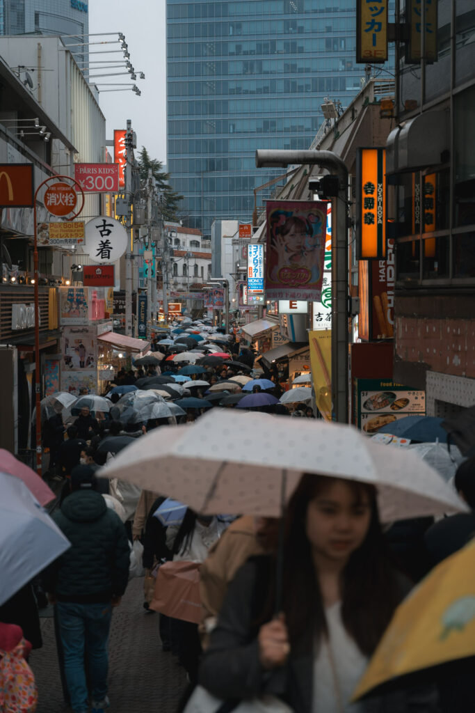 Rainy day in Harajuku