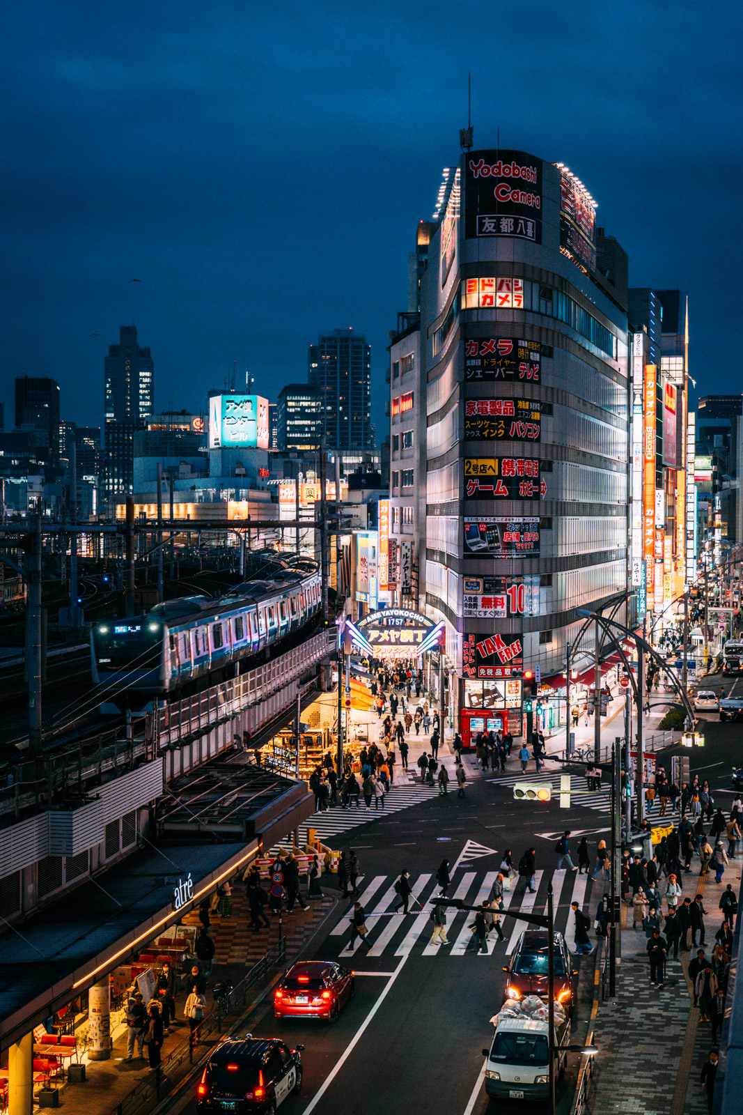 Ameyoko market view from Ueno
