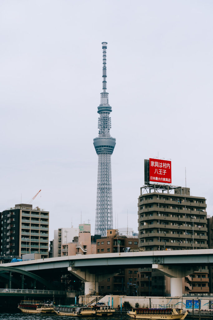 Tokyo Skytree with Sumida River