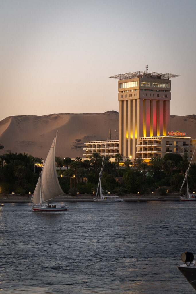 Aswan and the Nile during Golden Hour