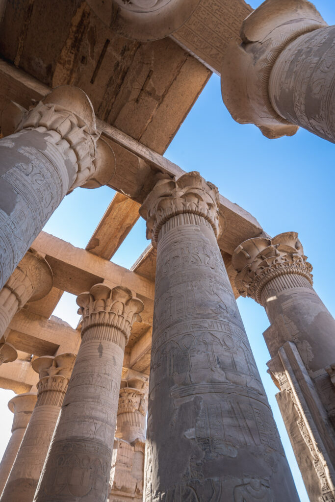 Pillars in Kom Ombo Temple