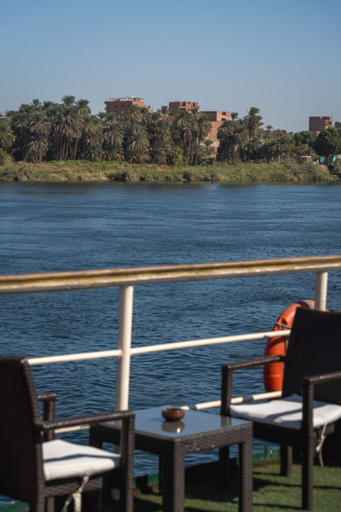 Afternoon on the deck of our Nile Cruise