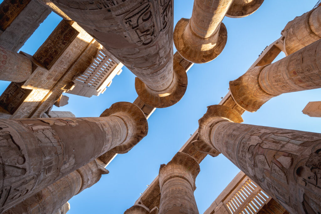 Pillars at Karnak Temple in Luxor