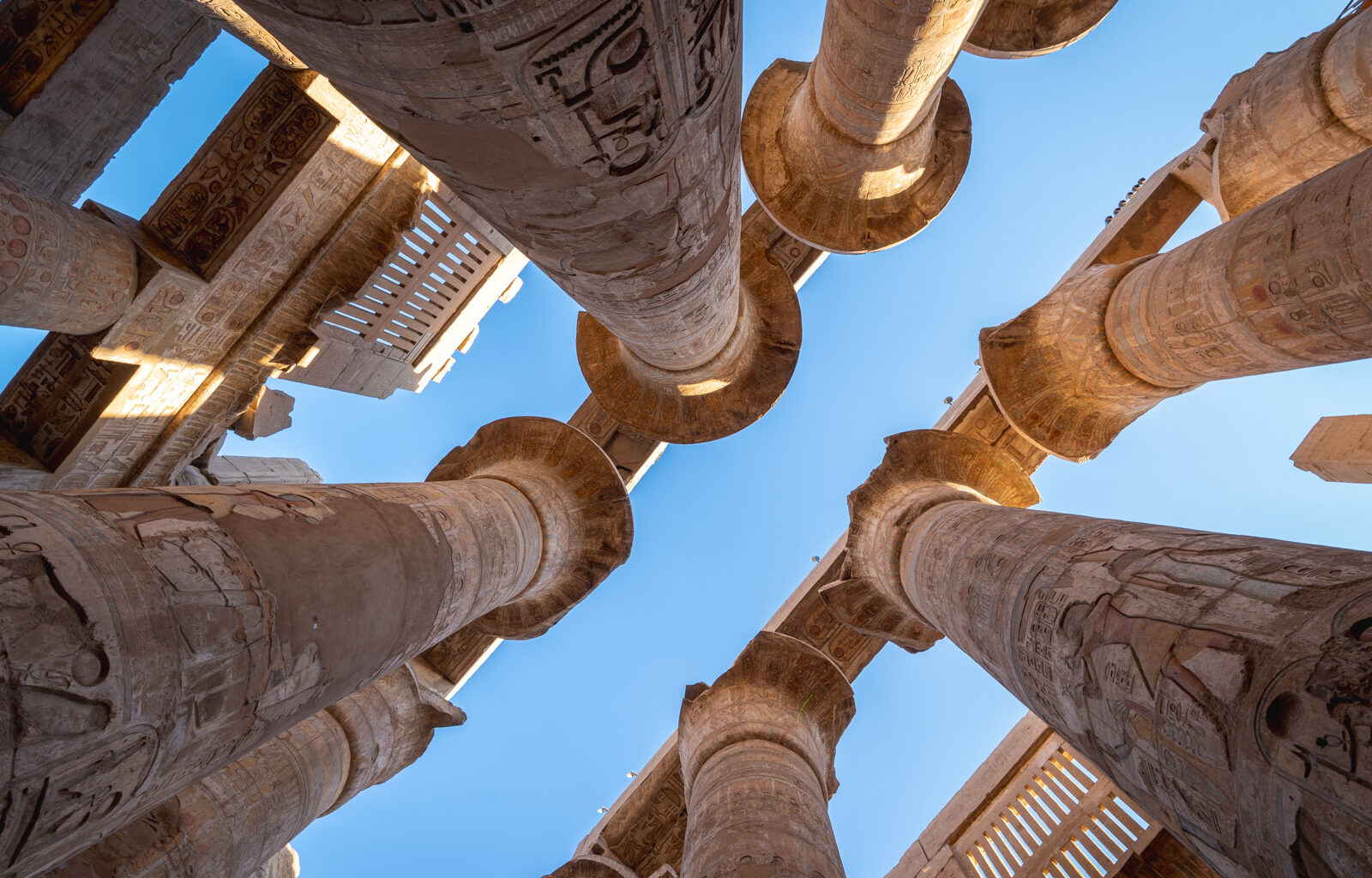 Pillars at Karnak Temple in Luxor