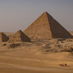 View of the Pyramids of Giza