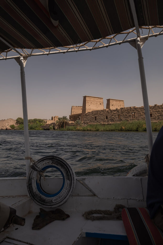 Philae Temple from boat