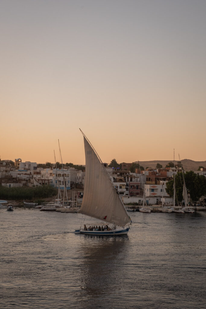 Traditional Dahabiya on the Nile in Aswan