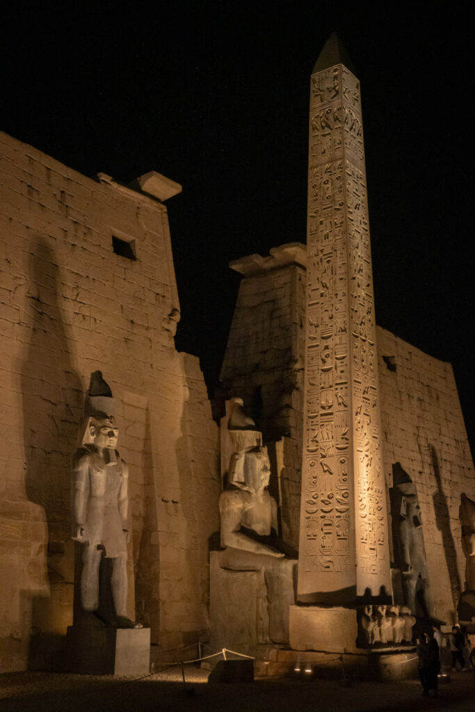 Luxor Temple by night