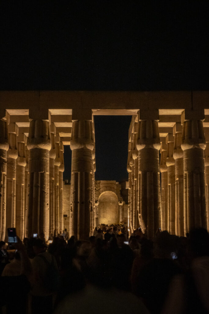 Luxor Temple by night