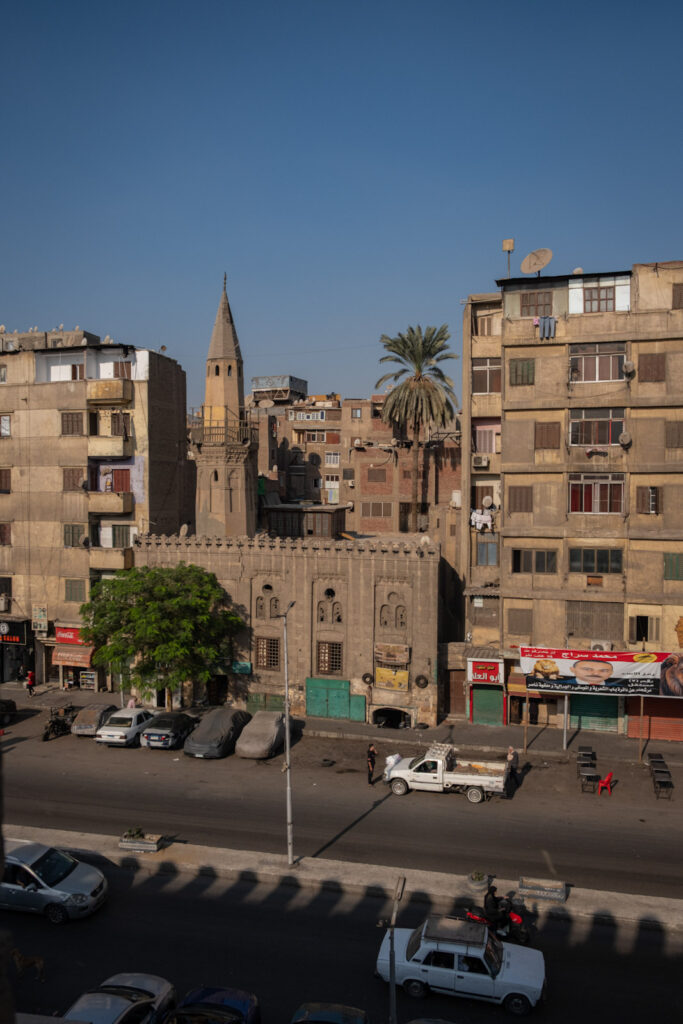 View of Cairo old town from the Bab al-Futuh gate.