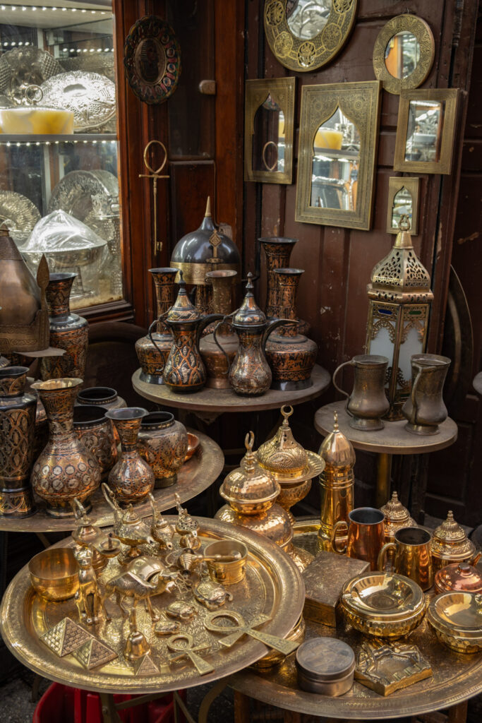 One of the many shops in Al Muizz Street.