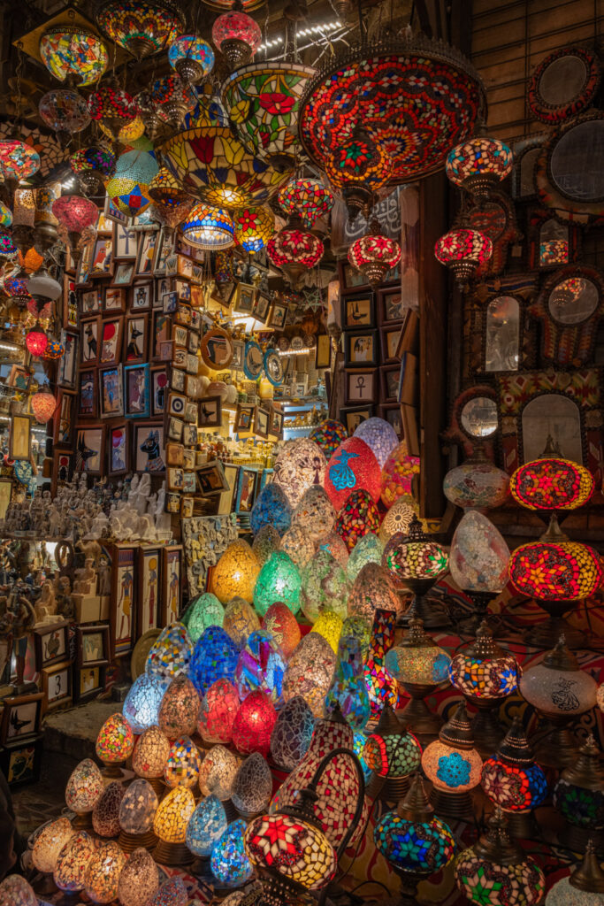 Khan el-Khalili Bazaar lights