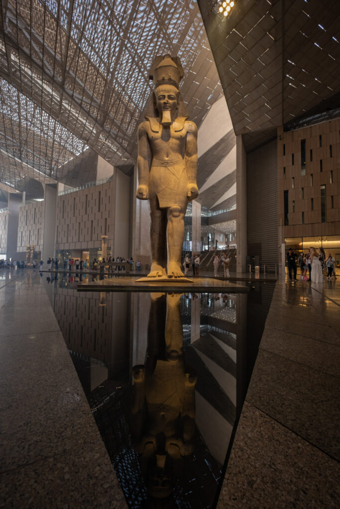 Ramesses II Statue at the entrance of the GEM