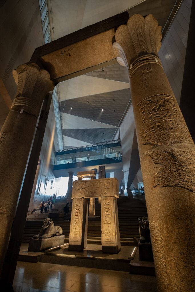 Archeological finds at the entrance of the GEM