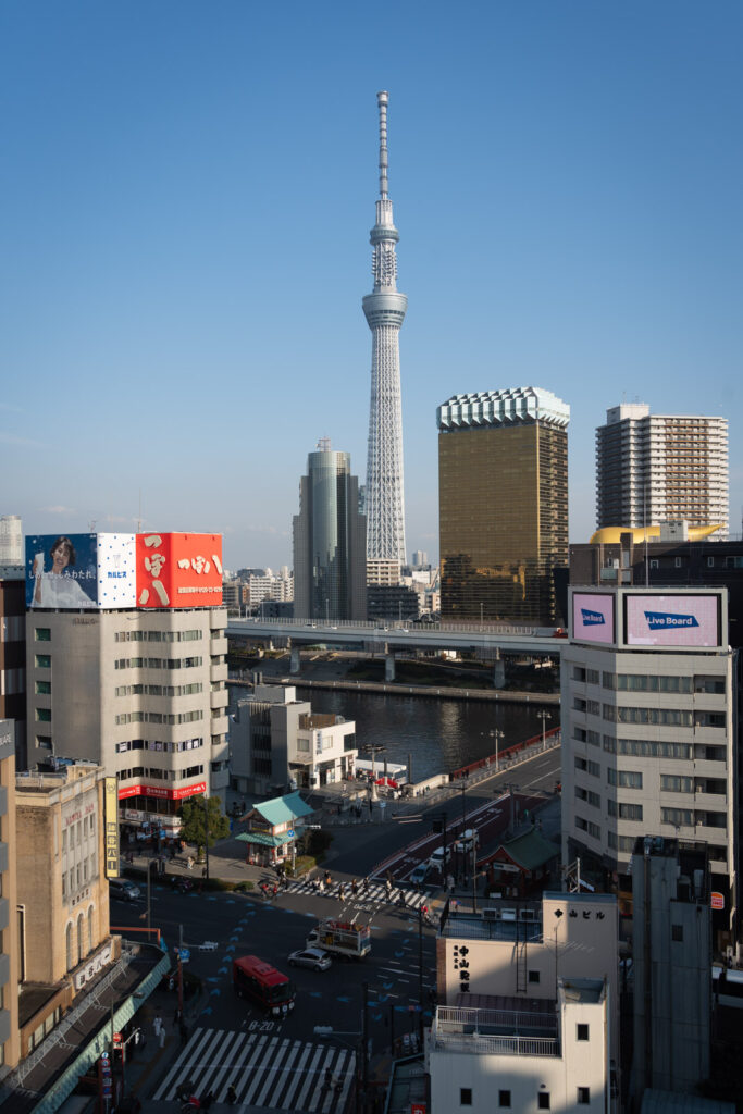 Tokyo Skytree from Asakusa Culture Tourist Information Center