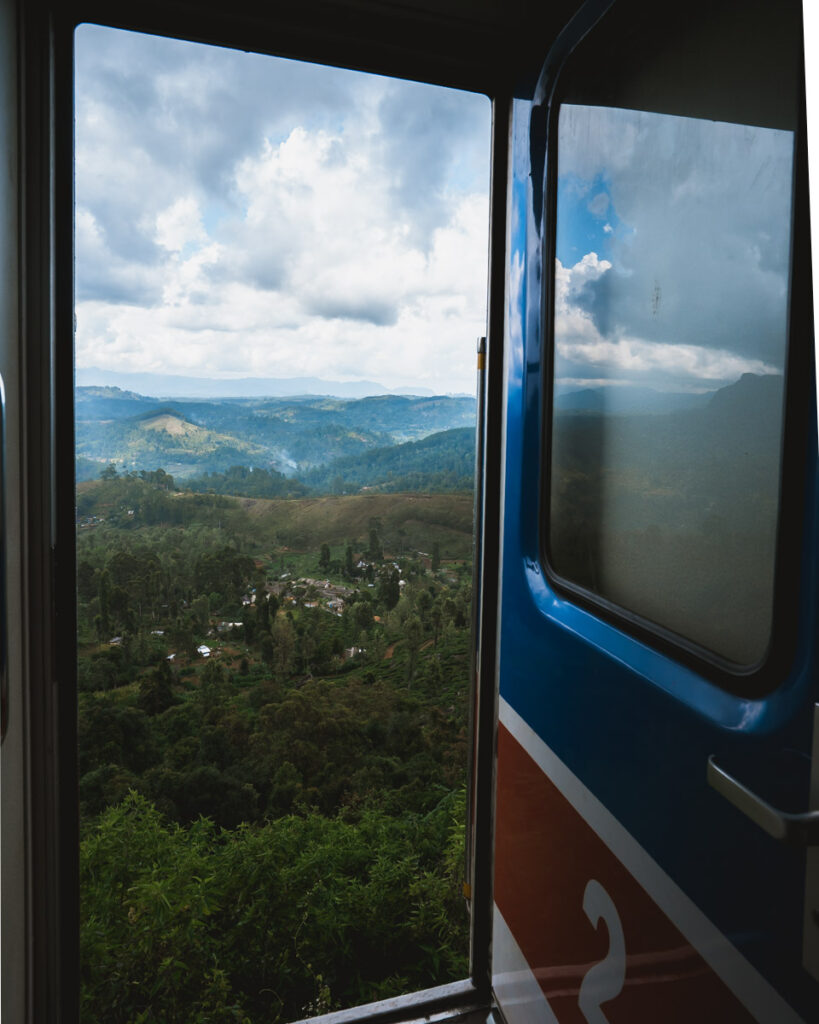 Open doors in Kandy to Ella iconic Sri Lankan train journey
