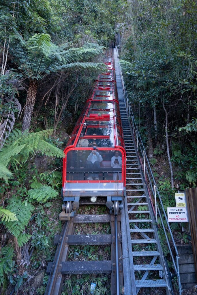 World's steepest passenger train in Scenic World