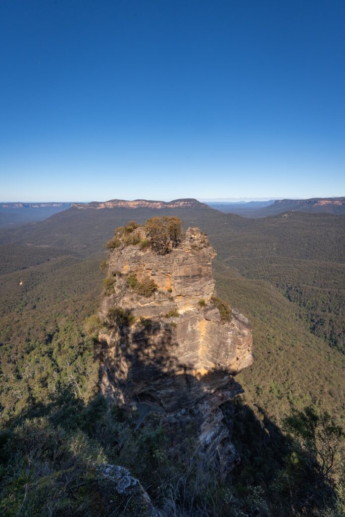 Three Sisters from more quiet lookout