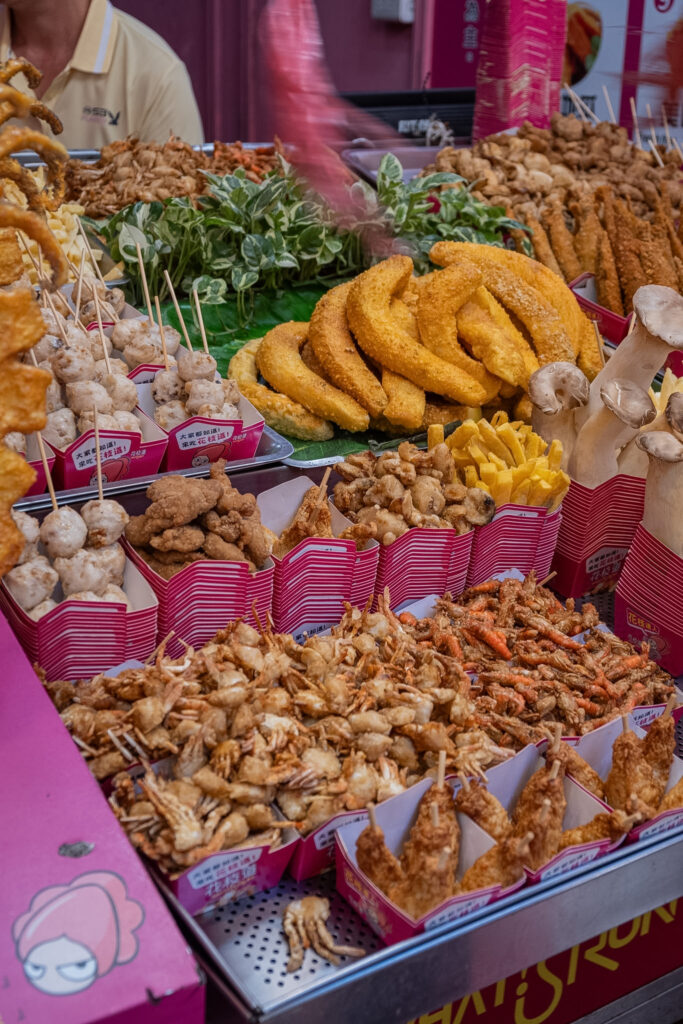 Fried streetfood in Jiufeen