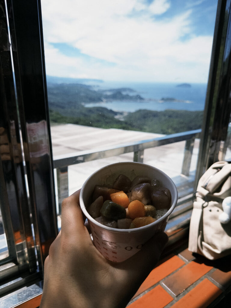 Taro balls over ice desert in Jiufen